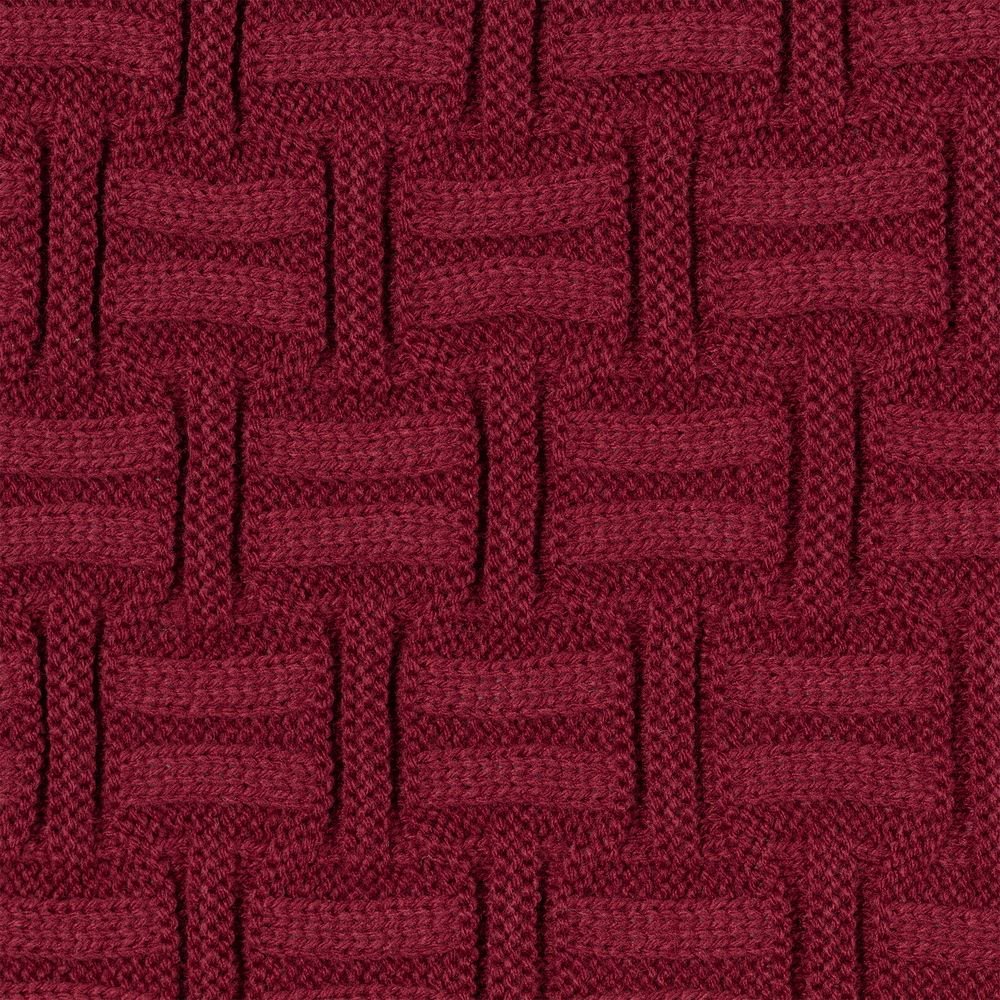 Плед Biscuit, бордовый_3