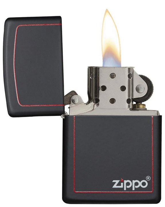 Зажигалка ZIPPO Classic с покрытием Black Matte, латунь/сталь, чёрная, матовая, 36x12x56 мм_4
