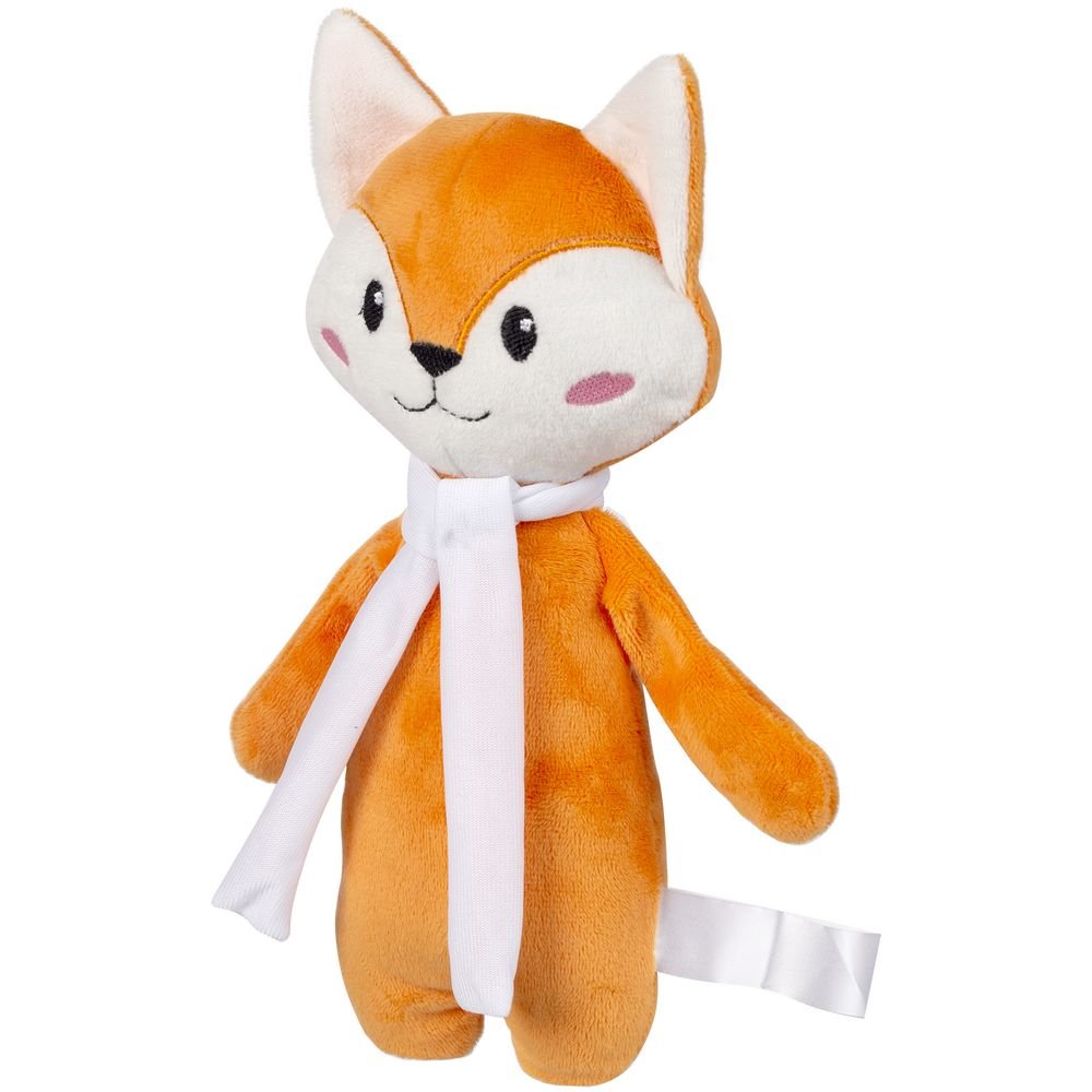 Мягкая игрушка Beastie Toys, лисенок с белым шарфом_1