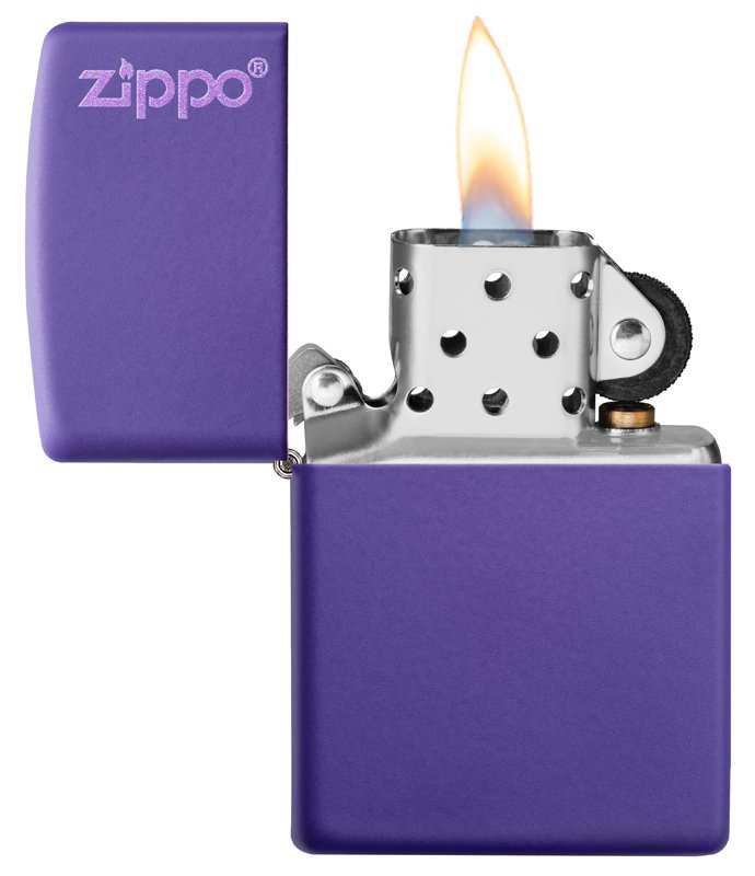 Зажигалка ZIPPO Classic с покрытием Purple Matte, латунь/сталь, фиолетовая, матовая, 36x12x56 мм_2