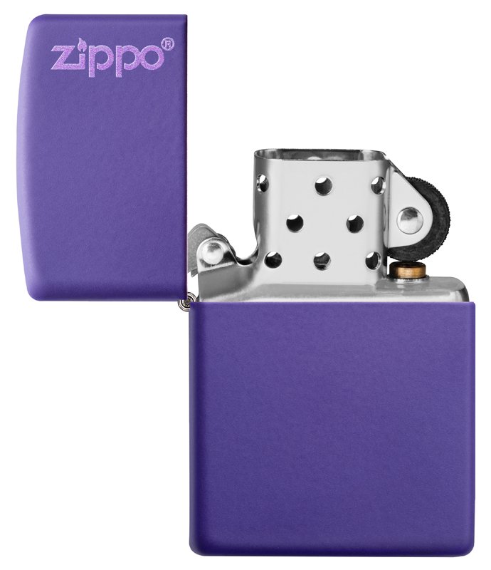 Зажигалка ZIPPO Classic с покрытием Purple Matte, латунь/сталь, фиолетовая, матовая, 36x12x56 мм_3