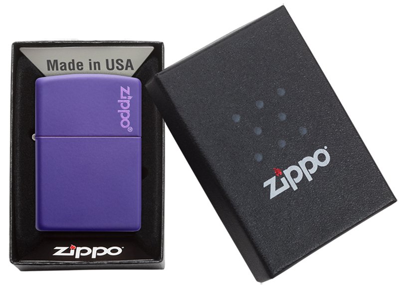 Зажигалка ZIPPO Classic с покрытием Purple Matte, латунь/сталь, фиолетовая, матовая, 36x12x56 мм_6