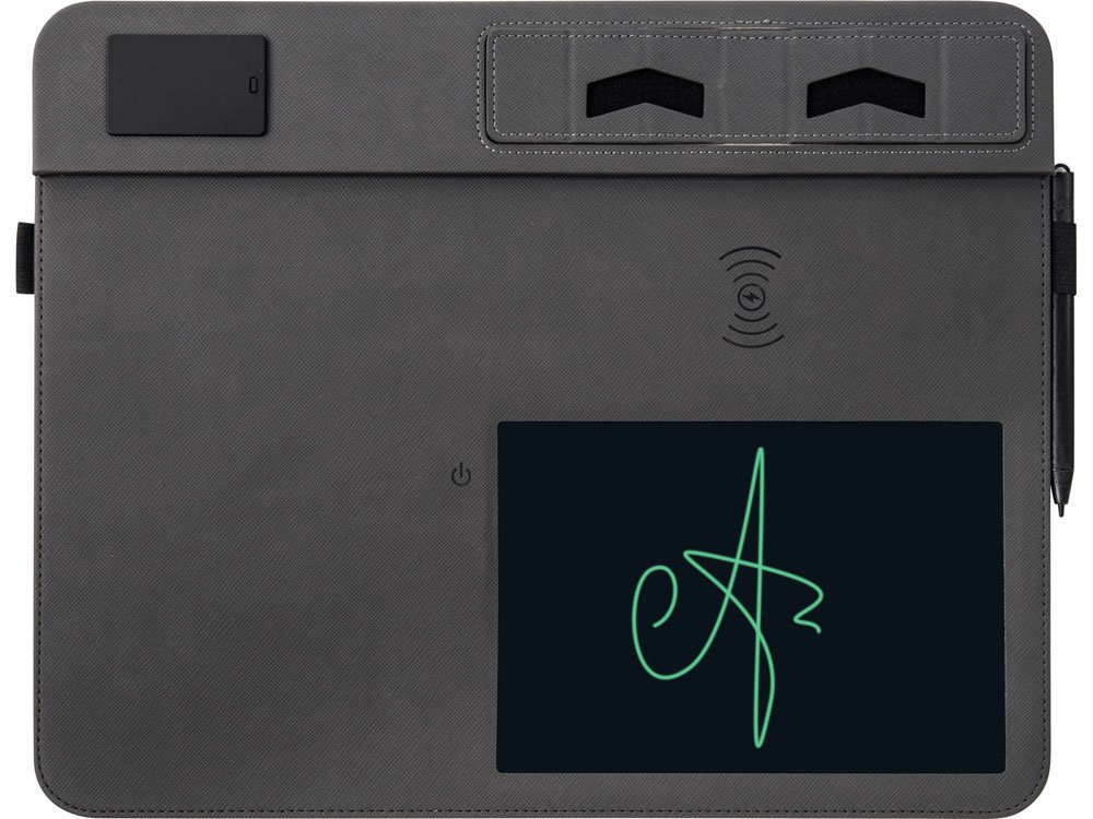 Многофункциональный коврик для мыши Multi Pad с беспроводной зарядкой и LCD экраном, 10 Вт_1
