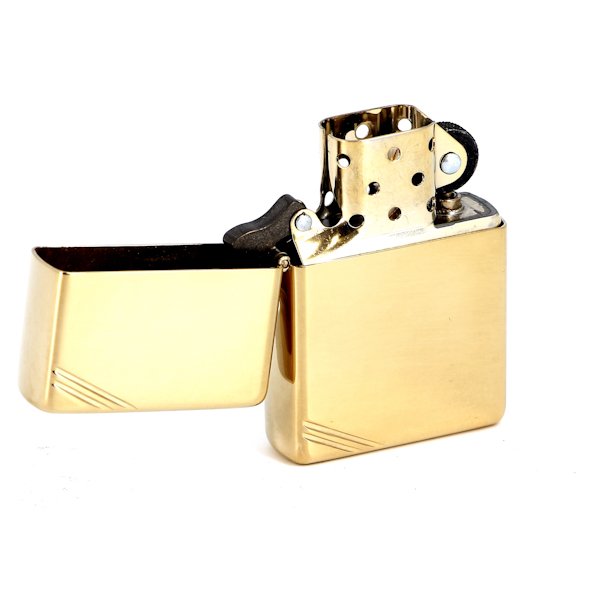 Зажигалка ZIPPO Vintage™ с покрытием High Polish Brass, латунь/сталь, золотистая, 36x12x56 мм_1