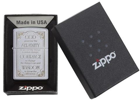 Зажигалка ZIPPO Classic с покрытием Satin Chrome™, латунь/сталь, серебристая, матовая, 36x12x56 мм_3