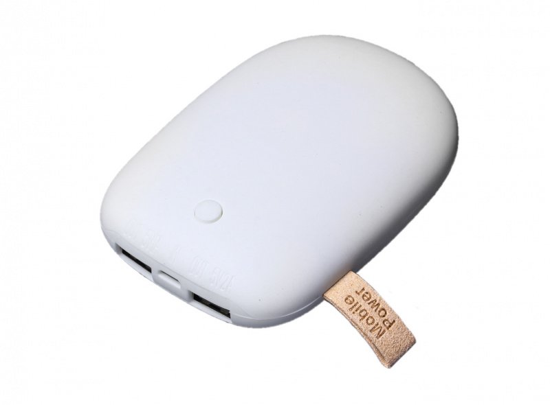 Soft_touch_stone_3 Универсальное зарядное устройство power bank в форме камня, белый_1