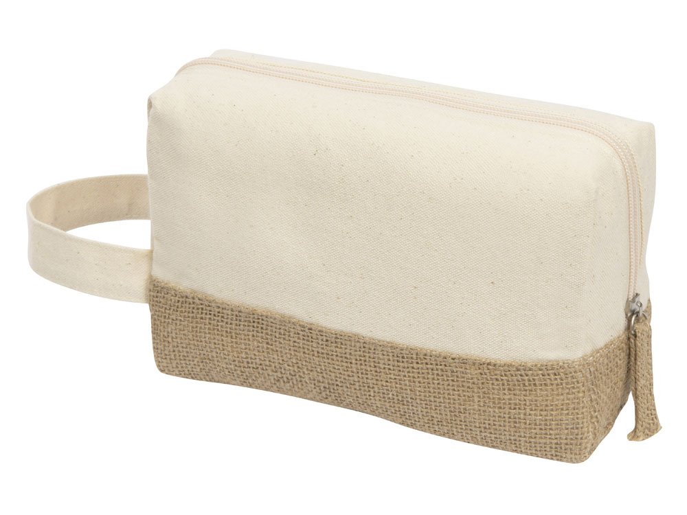 Косметичка Jute с ручкой из хлопка и джута_1