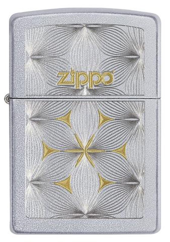 Зажигалка ZIPPO Classic с покрытием Satin Chrome™, латунь/сталь, серебристая, матовая, 36x12x56 мм_1