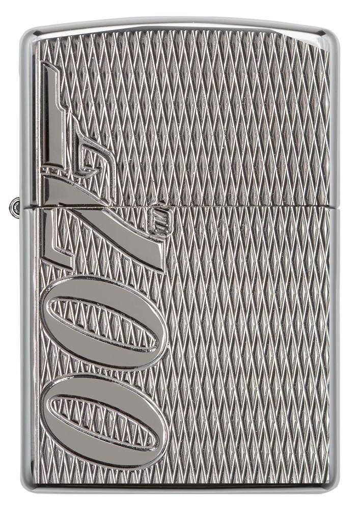 Зажигалка ZIPPO James Bond с покрытием High Polish Chrome, латунь/сталь, серебристая, 36x12x56 мм_1