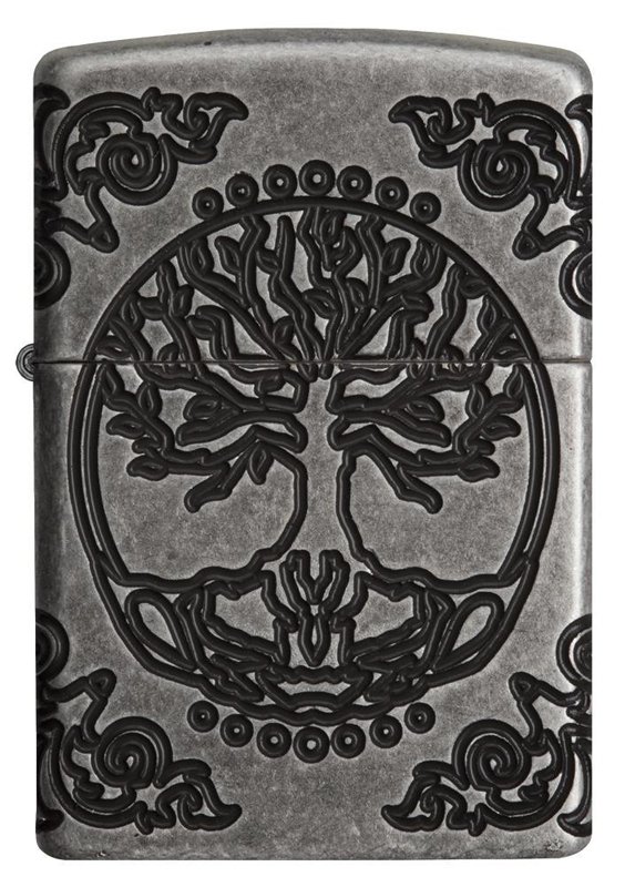Зажигалка ZIPPO Armor® с покрытием Antique Silver, латунь/сталь, серебристая, матовая, 37х13x58 мм_2