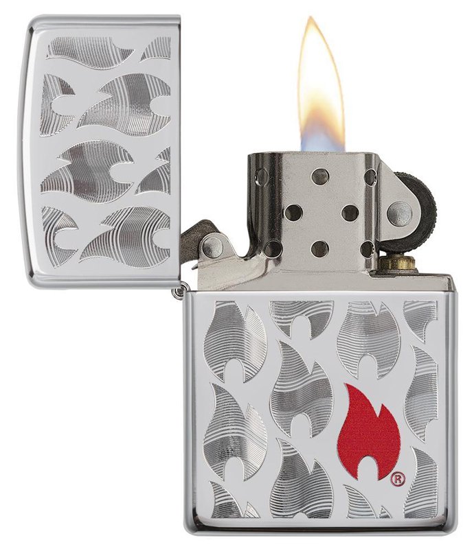 Зажигалка ZIPPO Classic с покрытием High Polish Chrome, латунь/сталь, серебристая, 36x12x56 мм_1