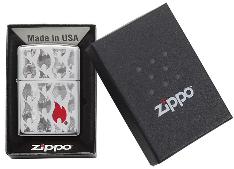Зажигалка ZIPPO Classic с покрытием High Polish Chrome, латунь/сталь, серебристая, 36x12x56 мм_3