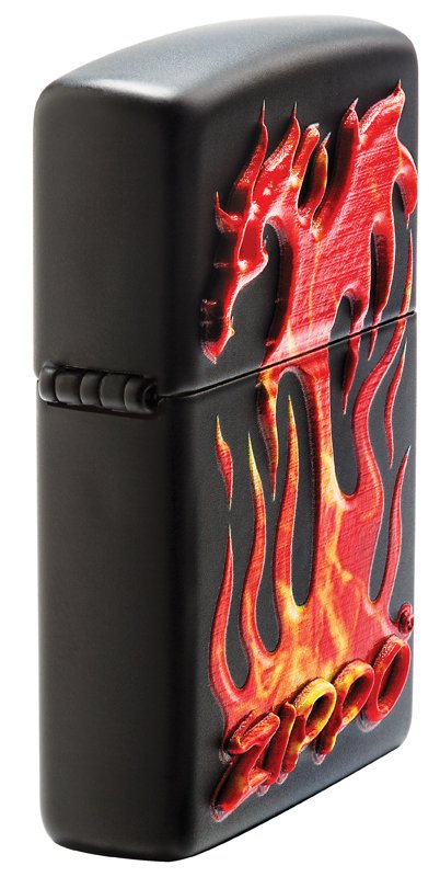 Зажигалка ZIPPO Classic с покрытием Black Matte, латунь/сталь, чёрная, матовая, 36x12x56 мм_1
