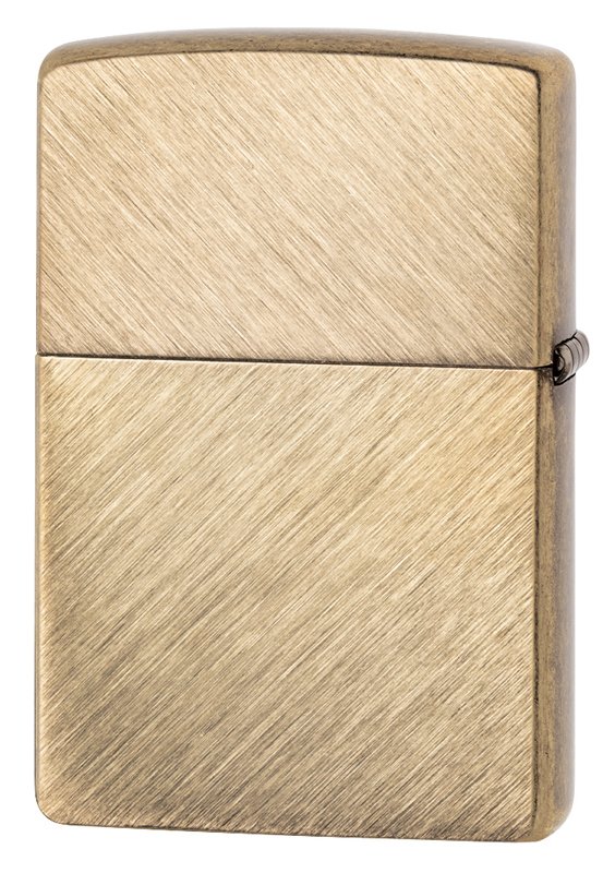 Зажигалка ZIPPO Classic с покрытием Herringbone Sweep Brass, латунь/сталь, золотистая, 36x12x56 мм_1