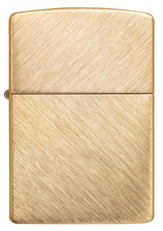 Зажигалка ZIPPO Classic с покрытием Herringbone Sweep Brass, латунь/сталь, золотистая, 36x12x56 мм_4