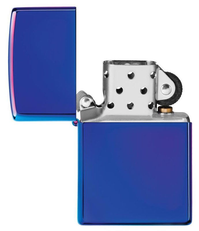 Зажигалка ZIPPO Classic с покрытием High Polish Indigo, латунь/сталь, синяя, глянцевая, 36x12x56 мм_3