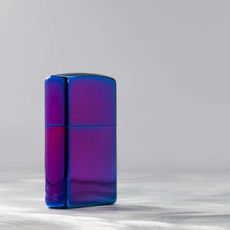 Зажигалка ZIPPO Classic с покрытием High Polish Indigo, латунь/сталь, синяя, глянцевая, 36x12x56 мм_6