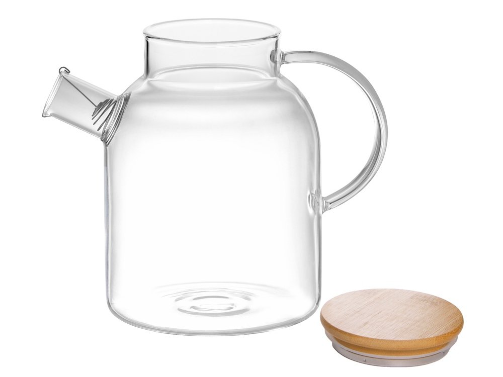 Стеклянный чайник с бамбуковой крышкой Sencha M_2