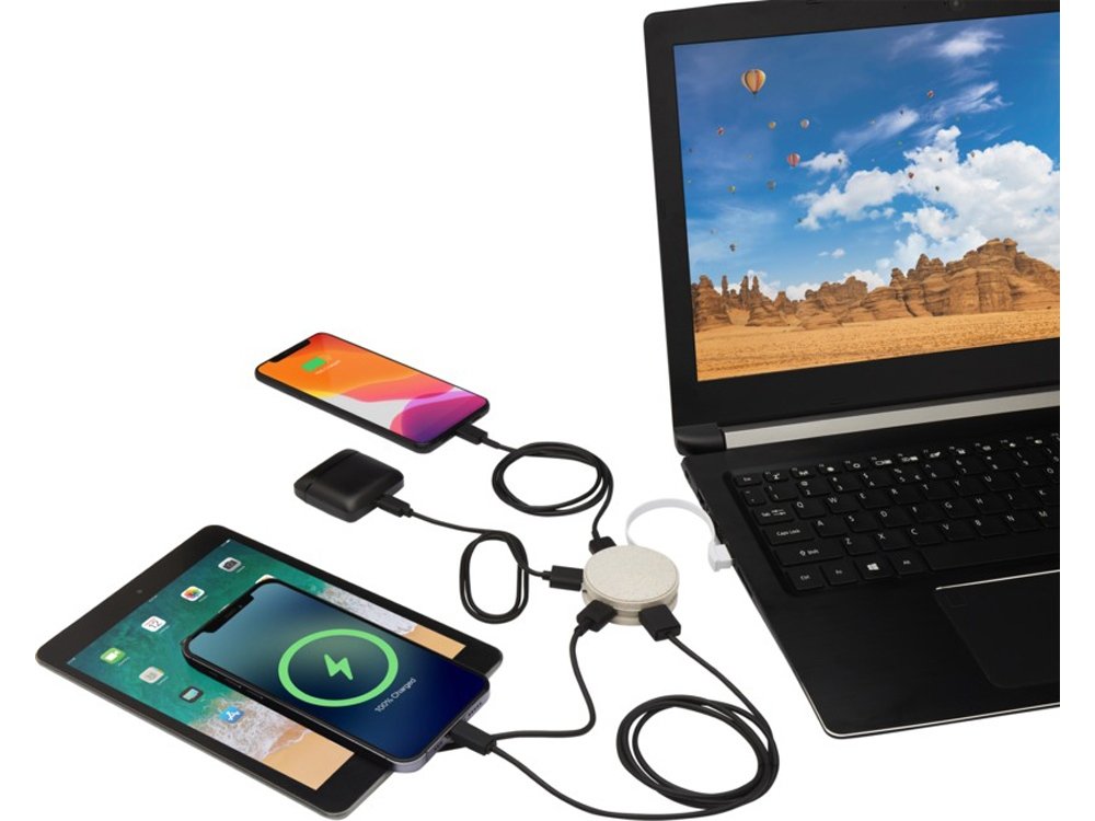 USB-концентратор Kenzu из пшеничной соломы_3