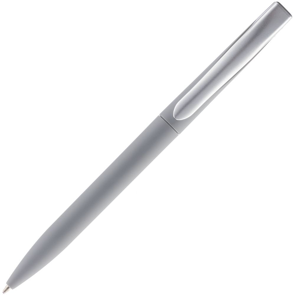 Ручка шариковая Pin Soft Touch, серая_1