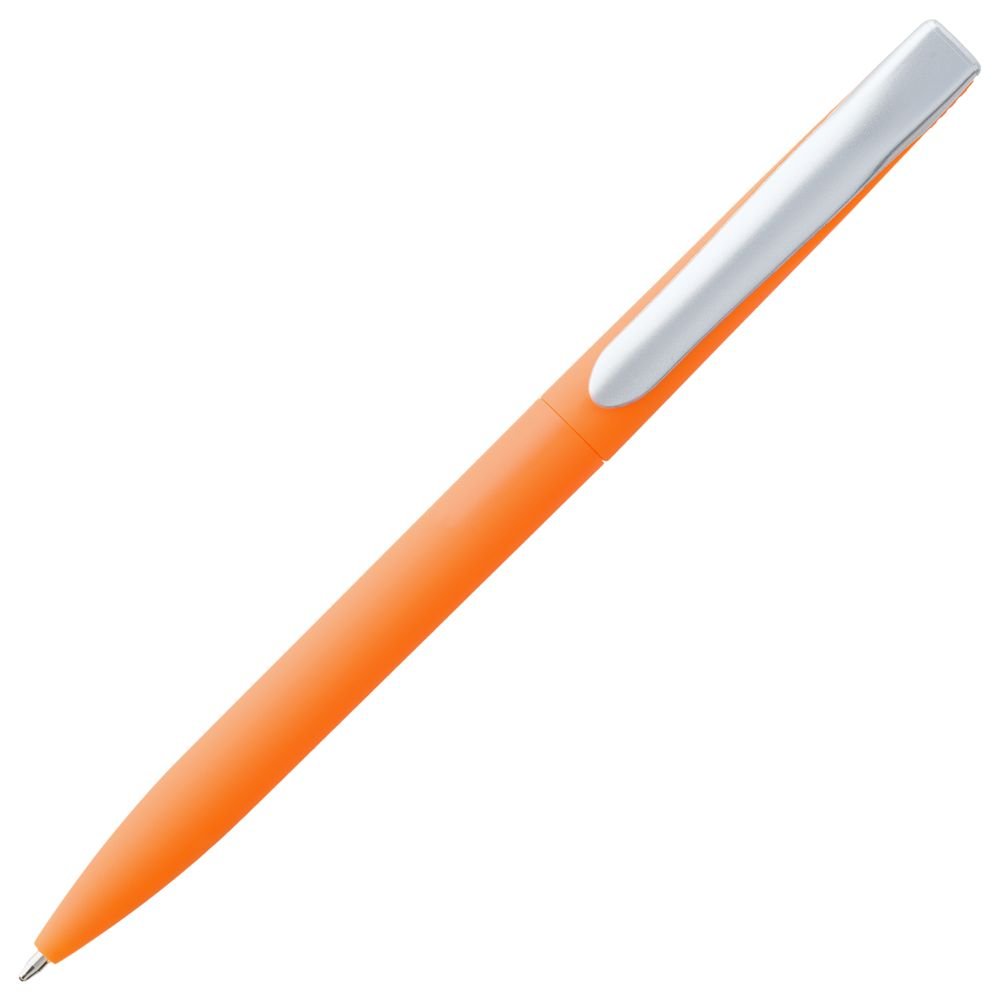 Ручка шариковая Pin Soft Touch, оранжевая_1