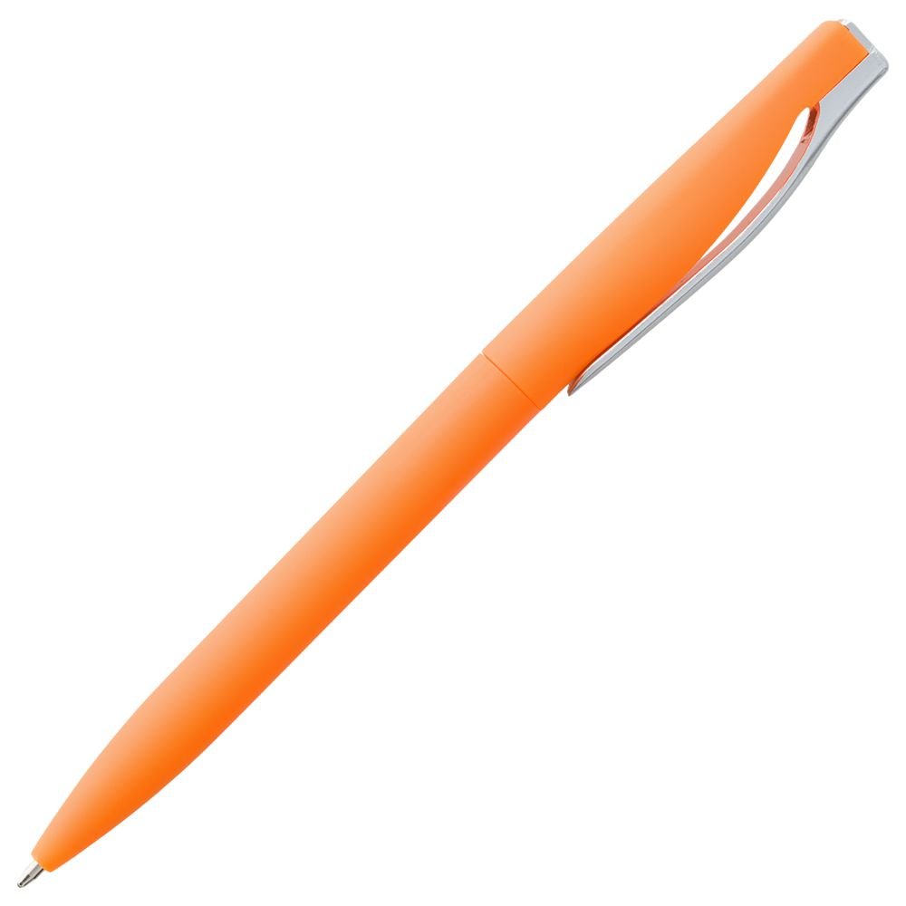 Ручка шариковая Pin Soft Touch, оранжевая_2