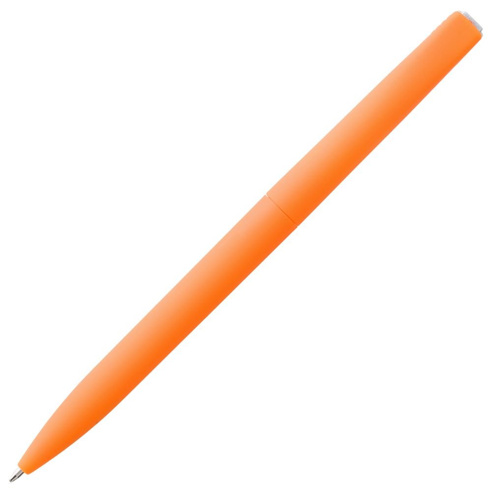 Ручка шариковая Pin Soft Touch, оранжевая_3