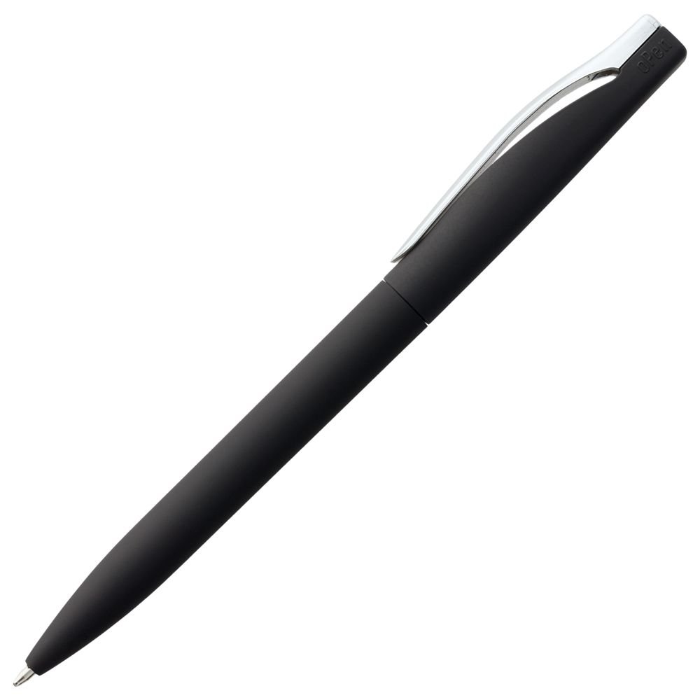 Ручка шариковая Pin Soft Touch, черная_4