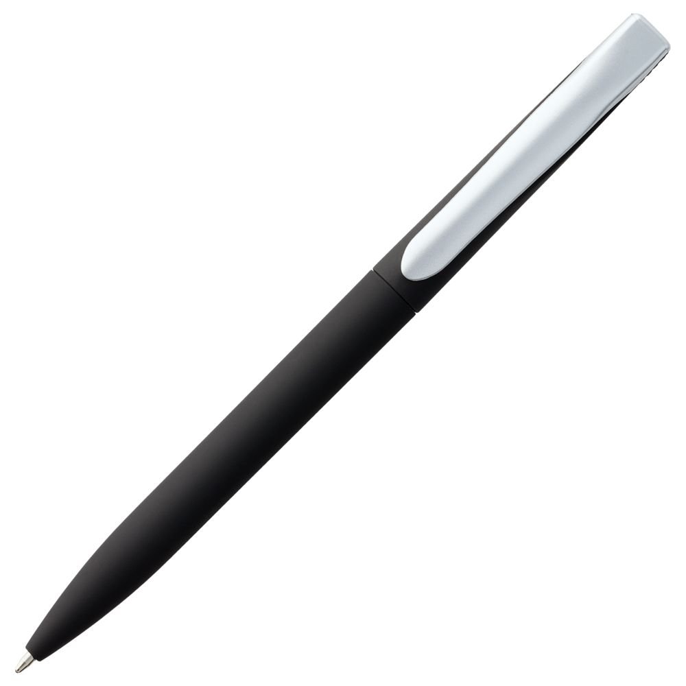 Ручка шариковая Pin Soft Touch, черная_1