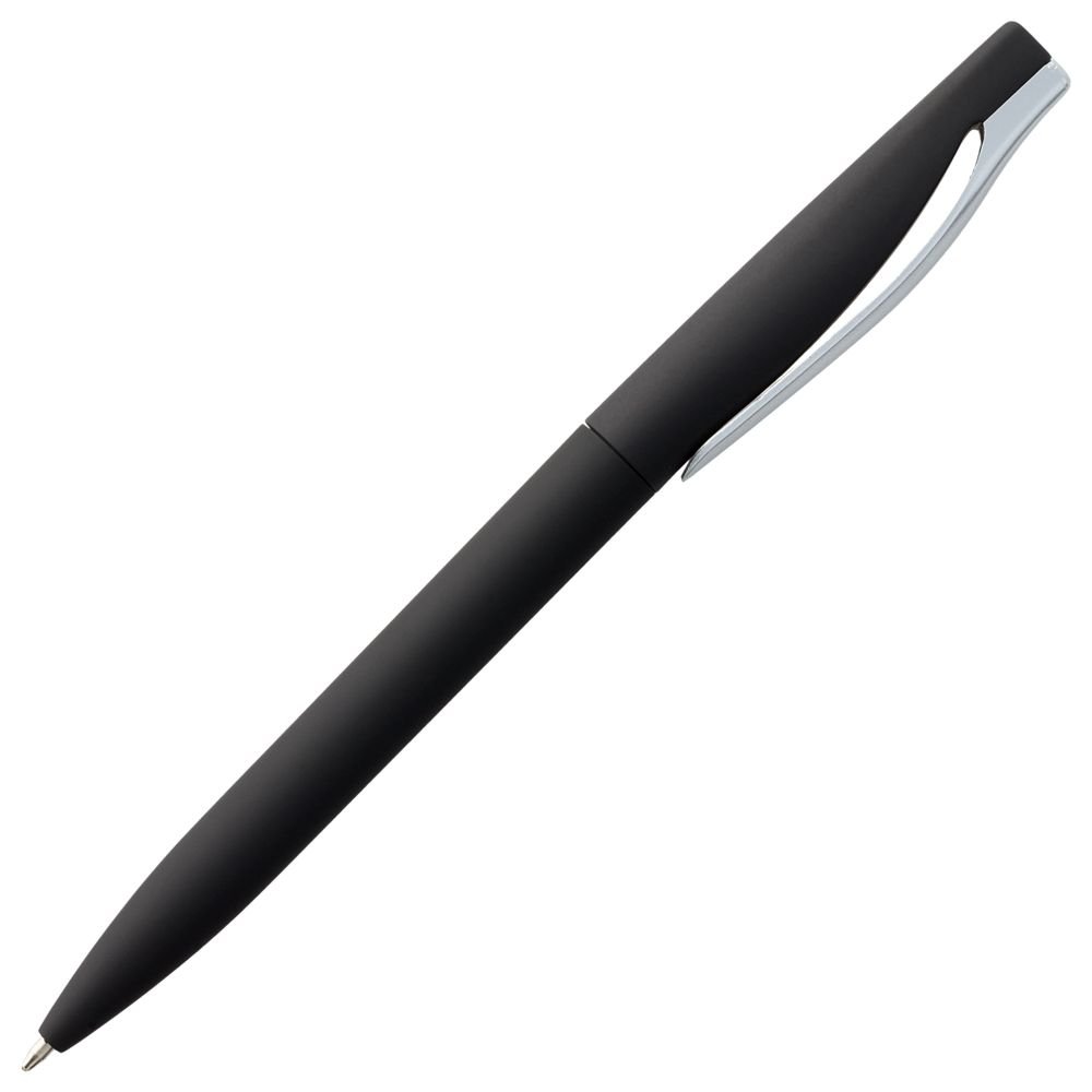 Ручка шариковая Pin Soft Touch, черная_2