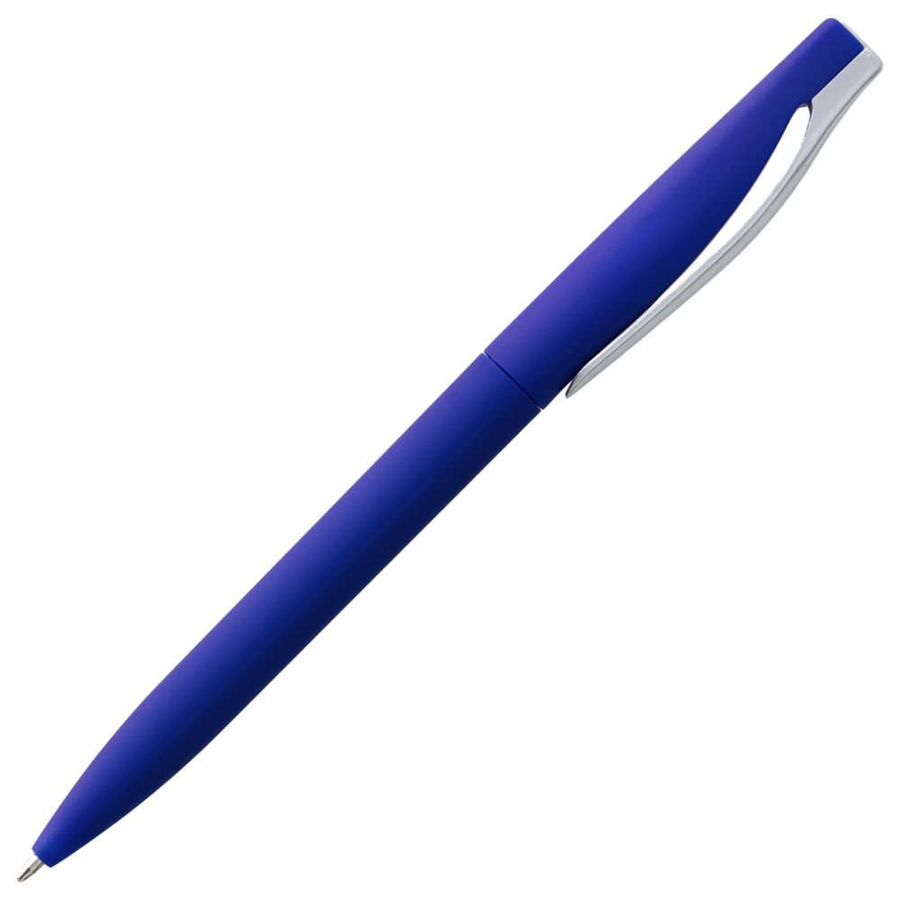 Ручка шариковая Pin Soft Touch, синяя_2