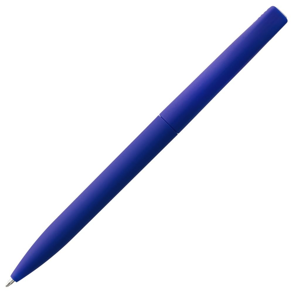 Ручка шариковая Pin Soft Touch, синяя_3