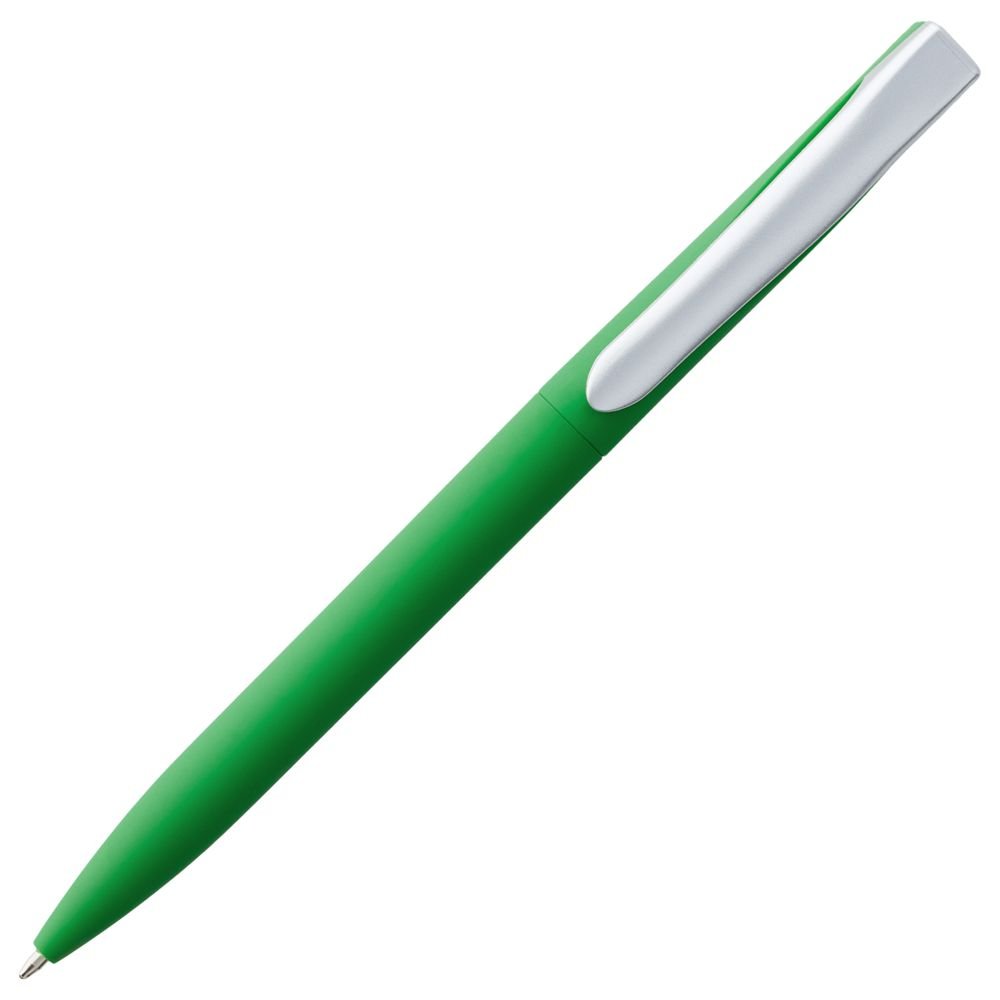 Ручка шариковая Pin Soft Touch, зеленая_1