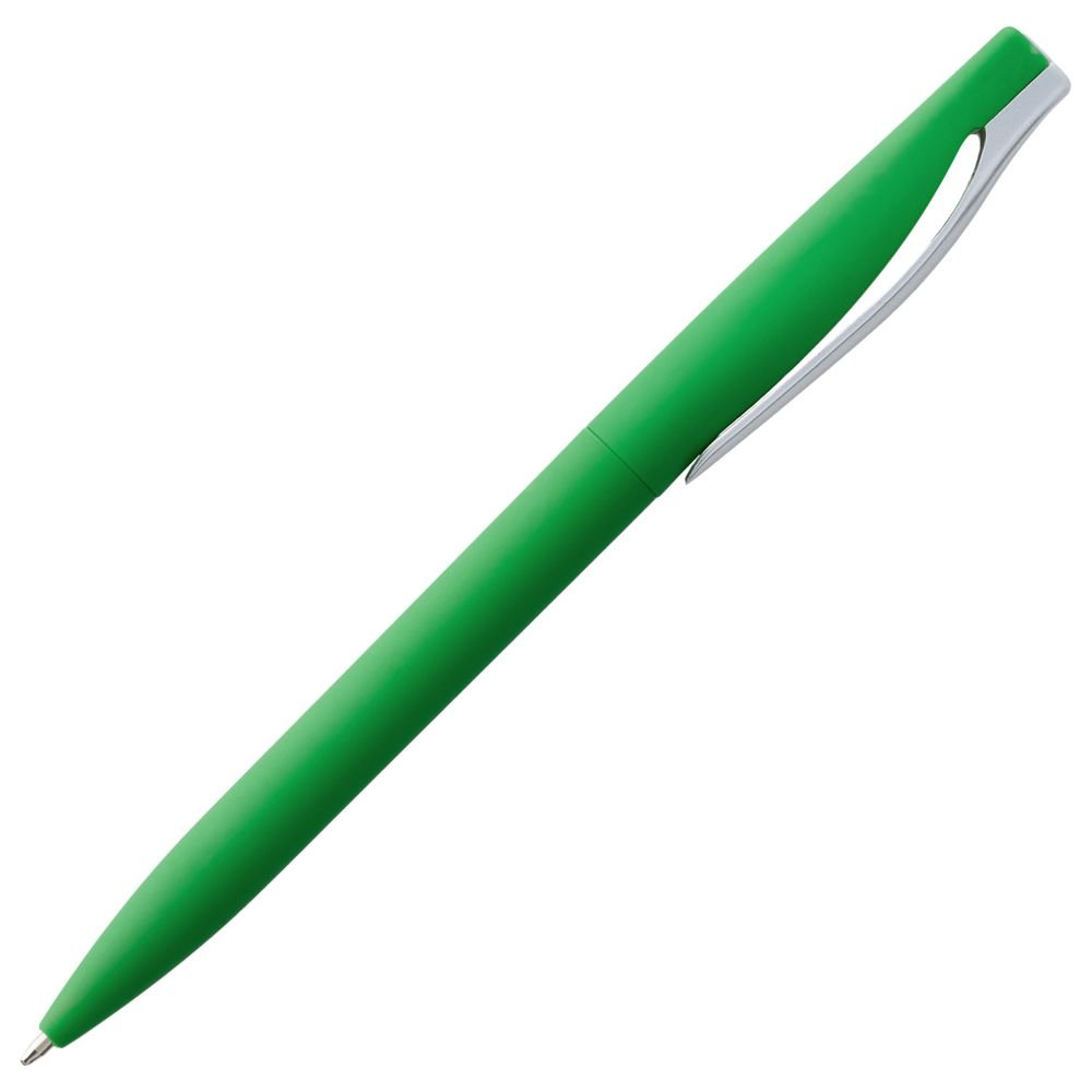 Ручка шариковая Pin Soft Touch, зеленая_2