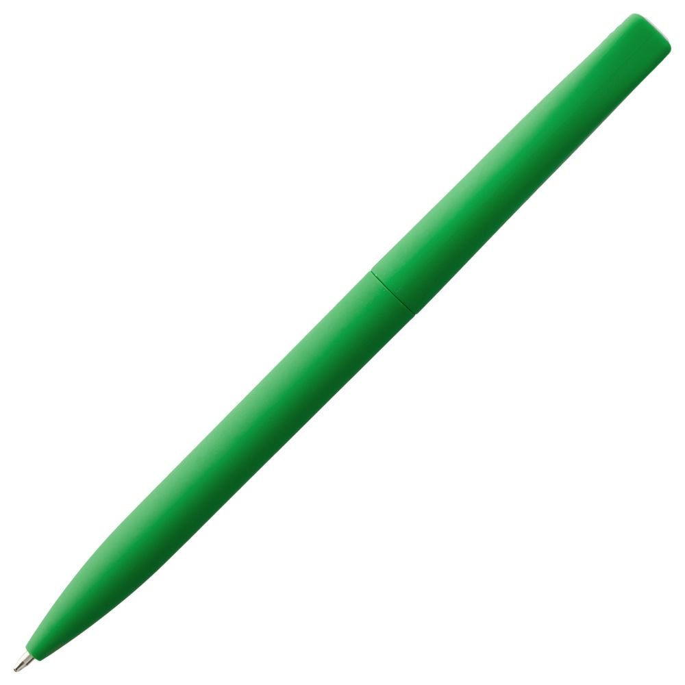 Ручка шариковая Pin Soft Touch, зеленая_3