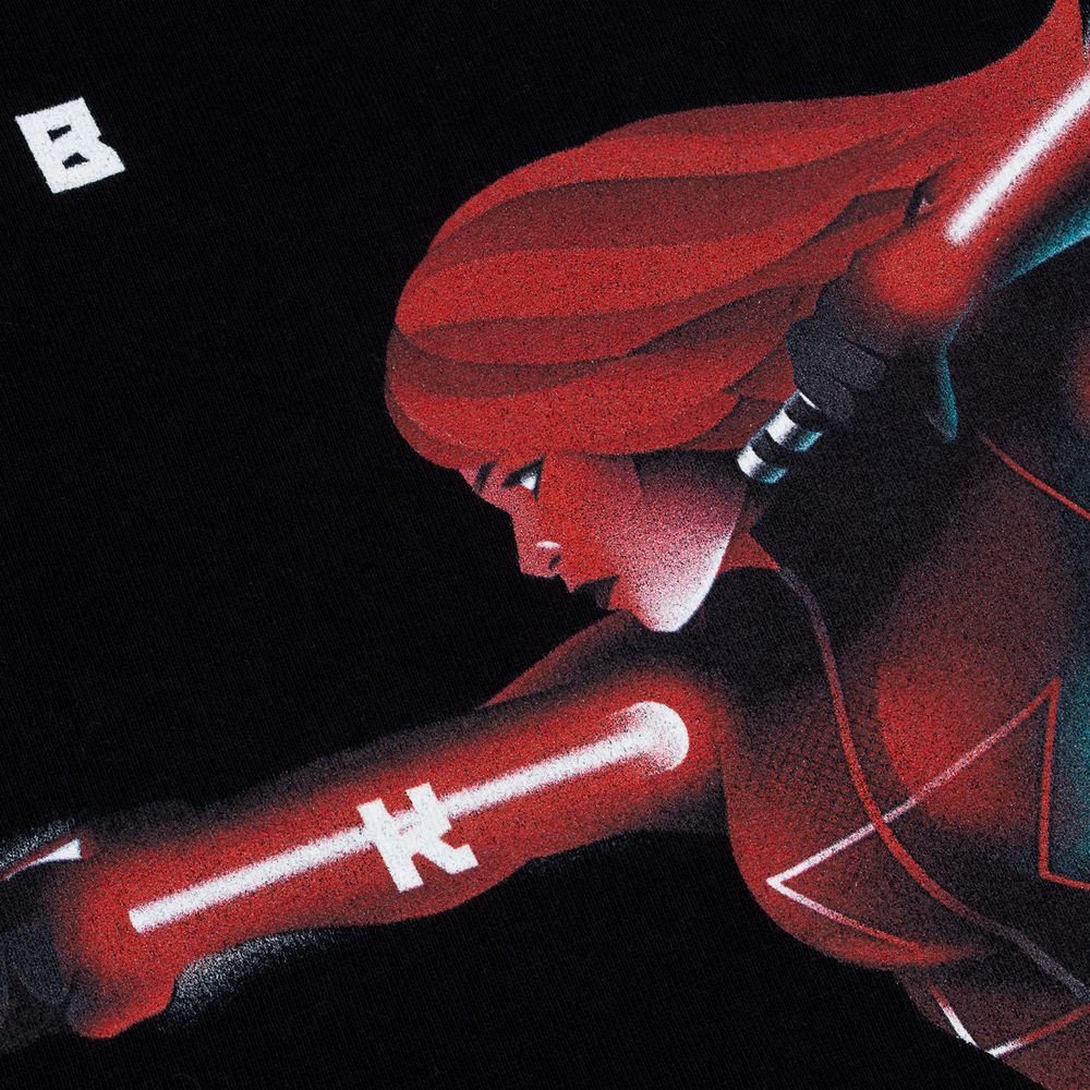 Футболка Black Widow Retro, черная_3