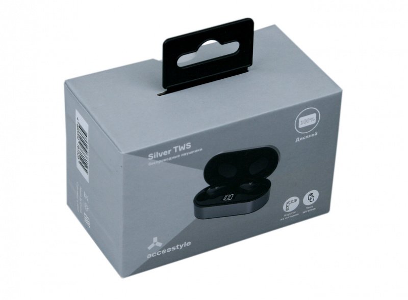 Silver_TWS Беспроводные наушники Accesstyle Silver TWS, серебро_3