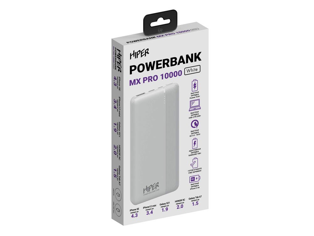 Портативный внешний аккумулятор MX PRO, 10000 mAh_3