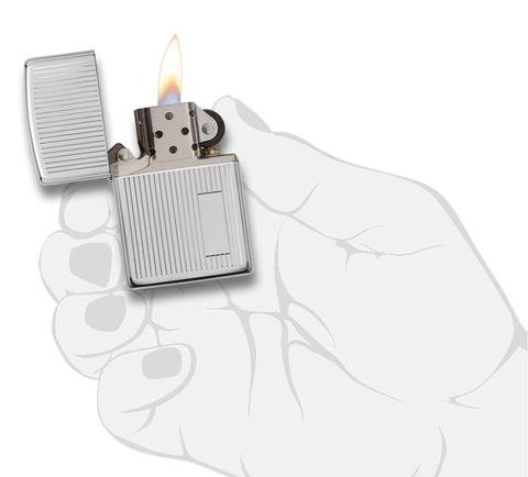 Зажигалка ZIPPO Classic с покрытием High Polish Chrome, латунь/сталь, серебристая, 36x12x56 мм_2