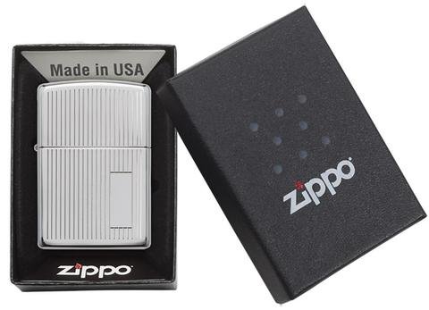 Зажигалка ZIPPO Classic с покрытием High Polish Chrome, латунь/сталь, серебристая, 36x12x56 мм_3