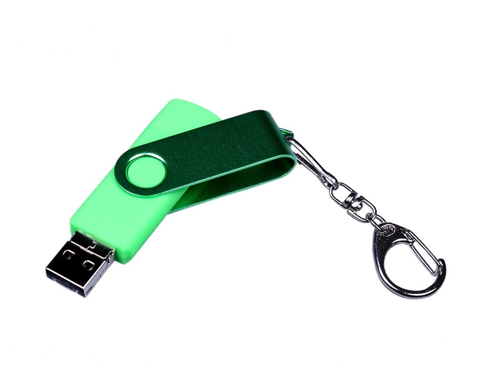 USB 2.0/micro USB/Type-С- флешка на 64 Гб 3-в-1 с поворотным механизмом_1