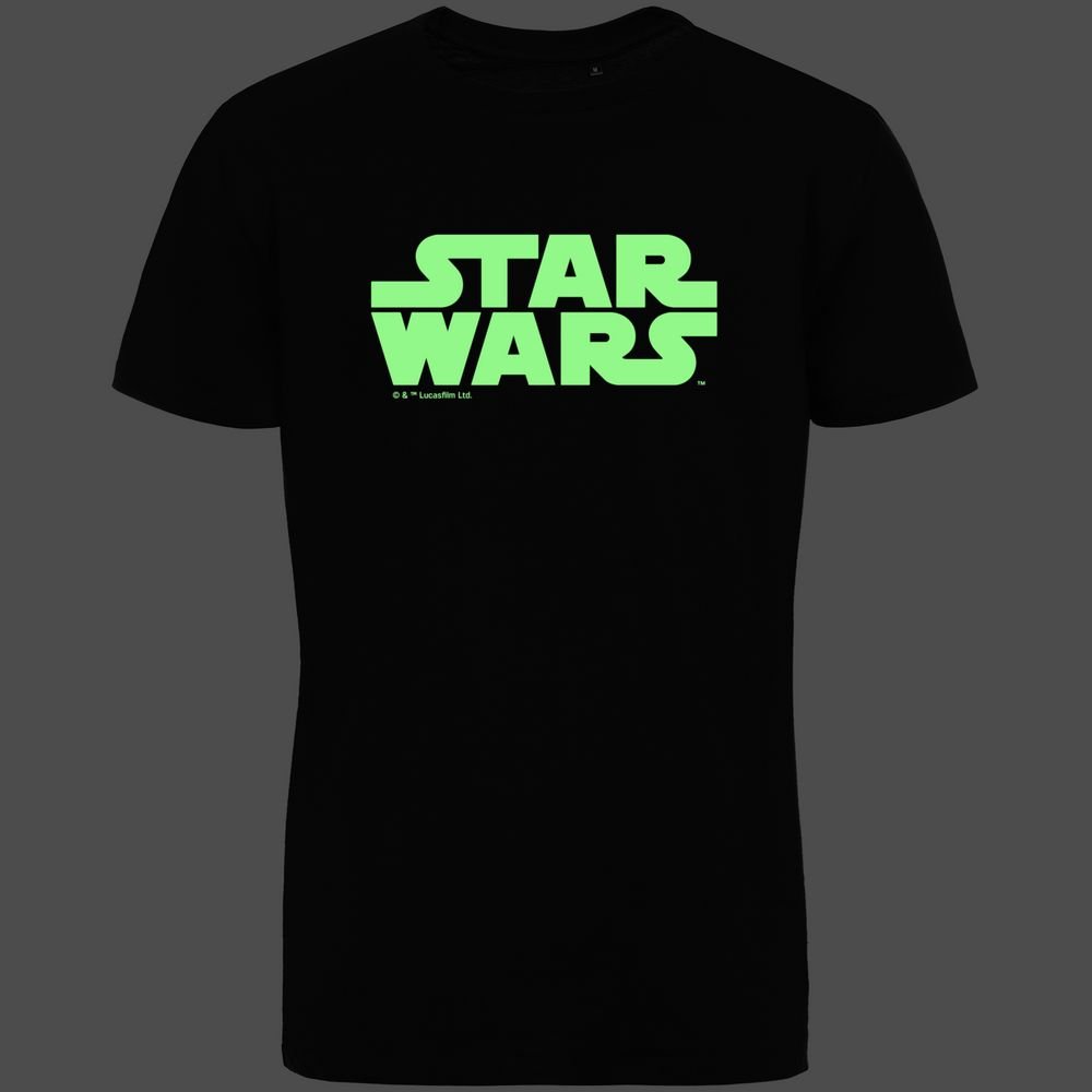 Футболка Star Wars Glow со светящимся принтом, черная_2