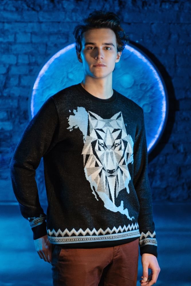 Джемпер Totem Wolf, черный_4