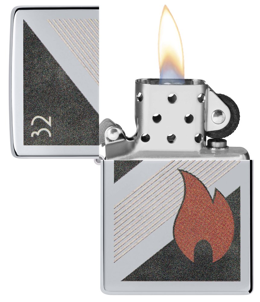 Зажигалка ZIPPO Vintage с покрытием High Polish Chrome, латунь/сталь, серебристая, 38x13x57 мм_1