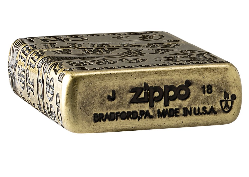 Зажигалка ZIPPO Armor™ с покрытием Antique Brass, латунь/сталь, медная, матовая, 36x12x56 мм_4