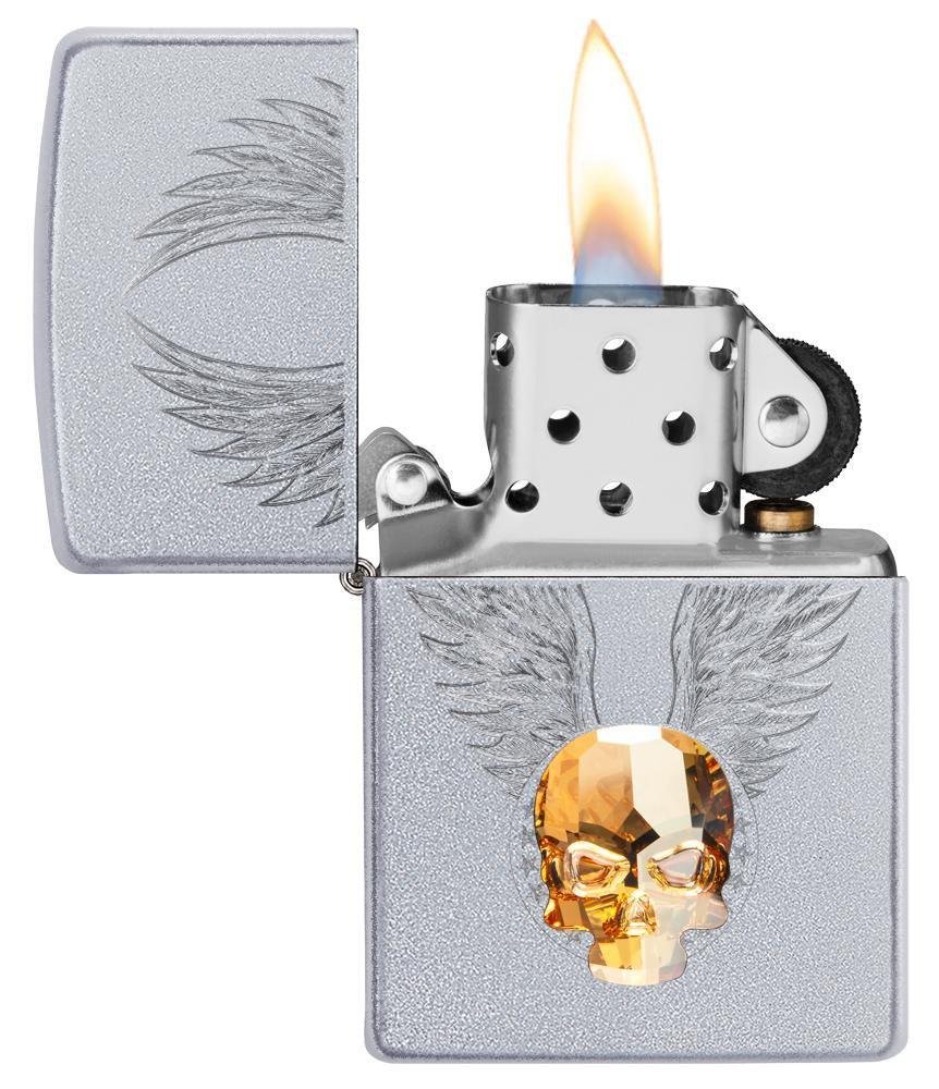 Зажигалка ZIPPO Classic с покрытием Satin Chrome™, латунь/сталь, серебристая, матовая, 36x12x56 мм_2