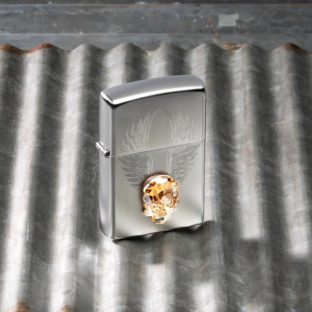 Зажигалка ZIPPO Classic с покрытием Satin Chrome™, латунь/сталь, серебристая, матовая, 36x12x56 мм_5