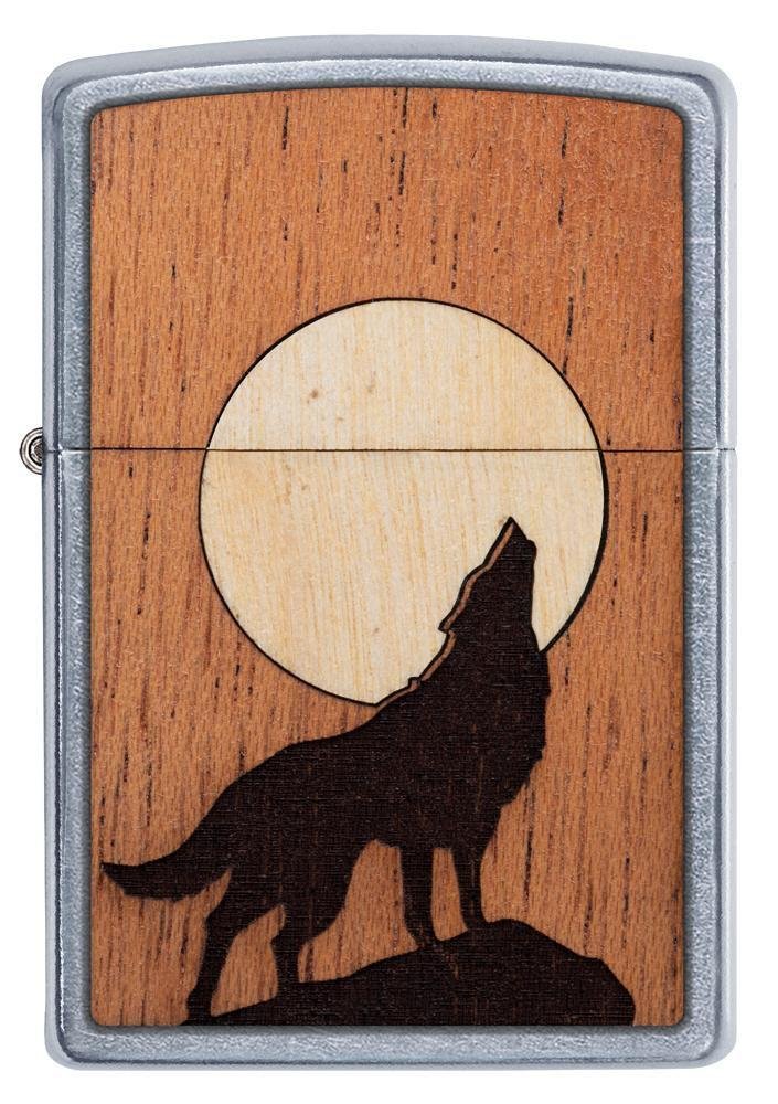 Зажигалка ZIPPO WOODCHUCK с покрытием Street Chrome™, латунь/сталь/дерево, серебристая, 36x12x56 мм_1