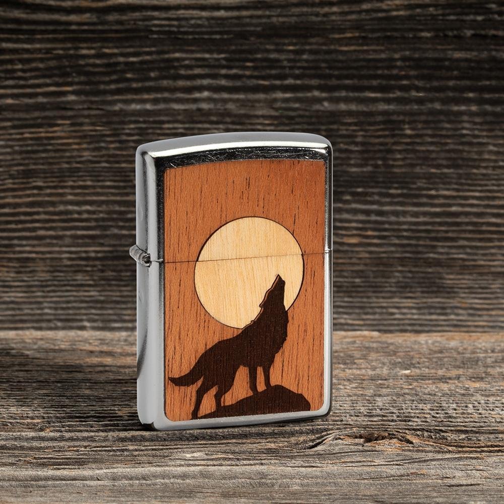 Зажигалка ZIPPO WOODCHUCK с покрытием Street Chrome™, латунь/сталь/дерево, серебристая, 36x12x56 мм_5