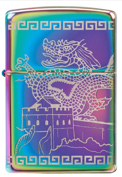 Зажигалка ZIPPO Classic с покрытием Multi Color, латунь/сталь, разноцветная, глянцевая, 36x12x56 мм_1